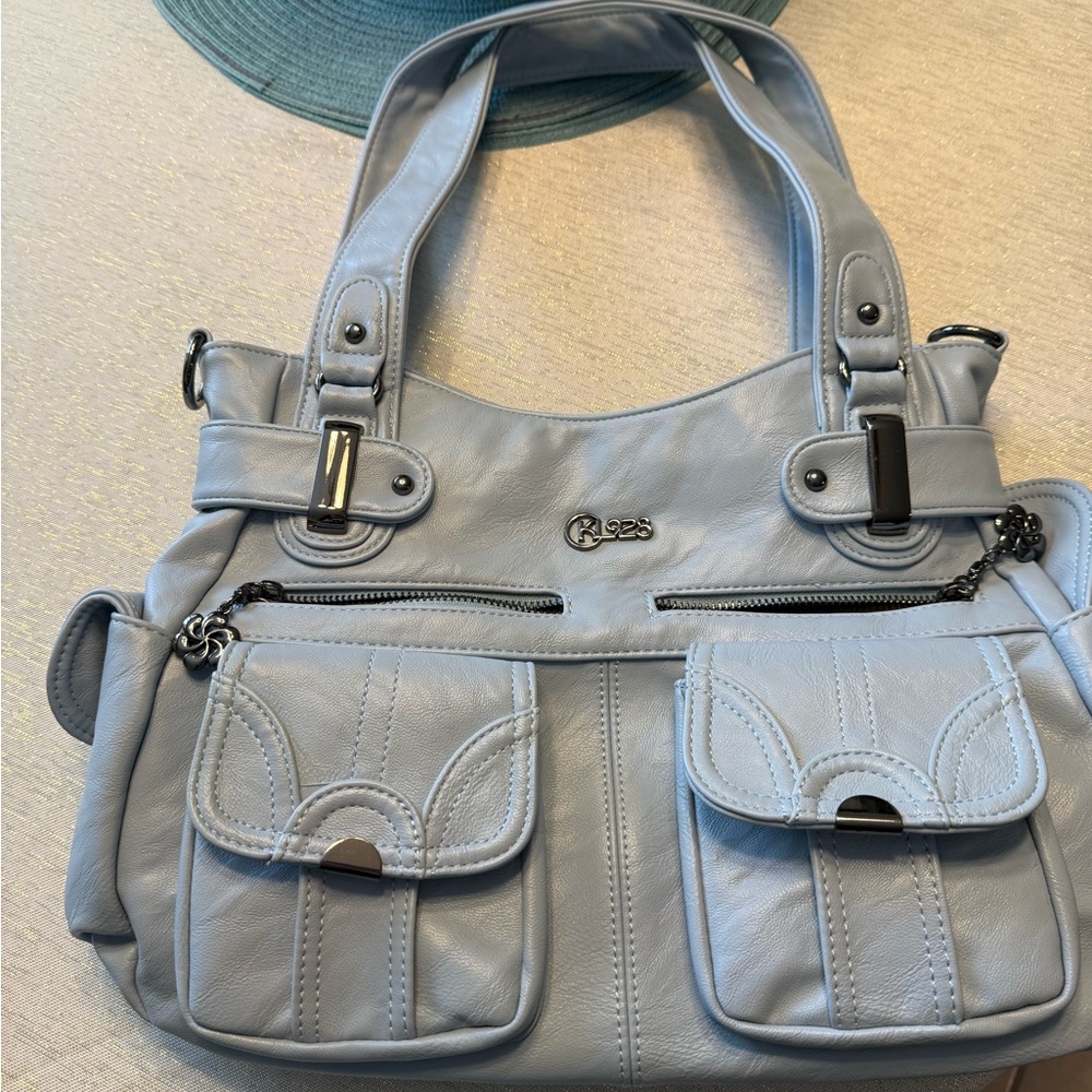 KL928 Baby Blue Shoulder and Crossbody Bag